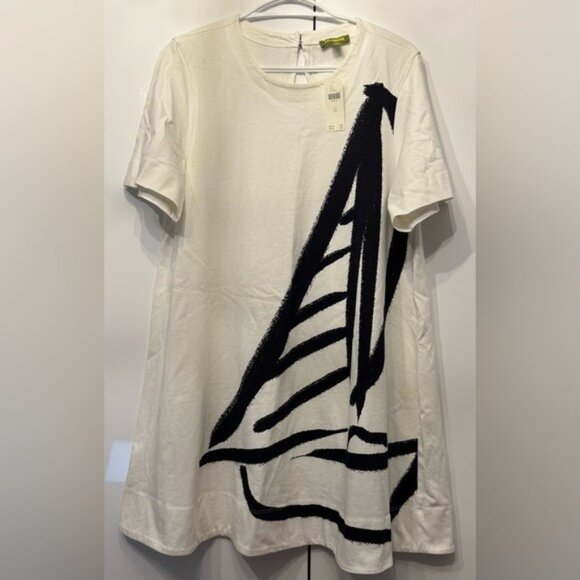 NWT Size L - Celandine Short-Sleeve 100% Cotton Swing Dress (NWT US$ 88) - Picture 8 of 16